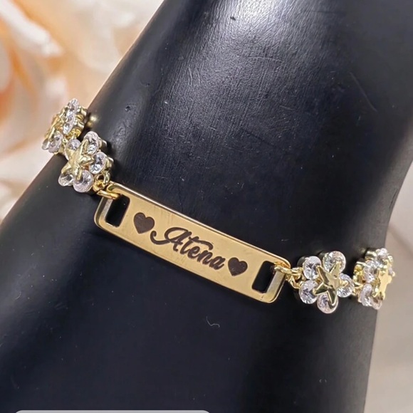 *Pre-Order*Valentine's Day special Custom 18k gold plated customized bracelet - Picture 5 of 16